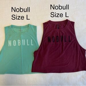 NOBULL Teal and Burgundy Tank Tops